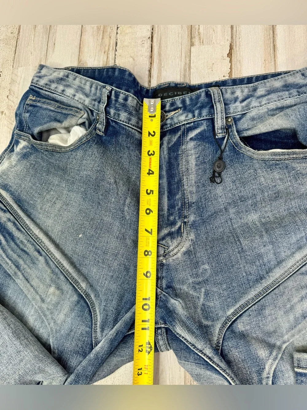 Decibel Men’s Jeans 36x32 Blue Straight Cotton Denim Zipper Button - Picture 7 of 11